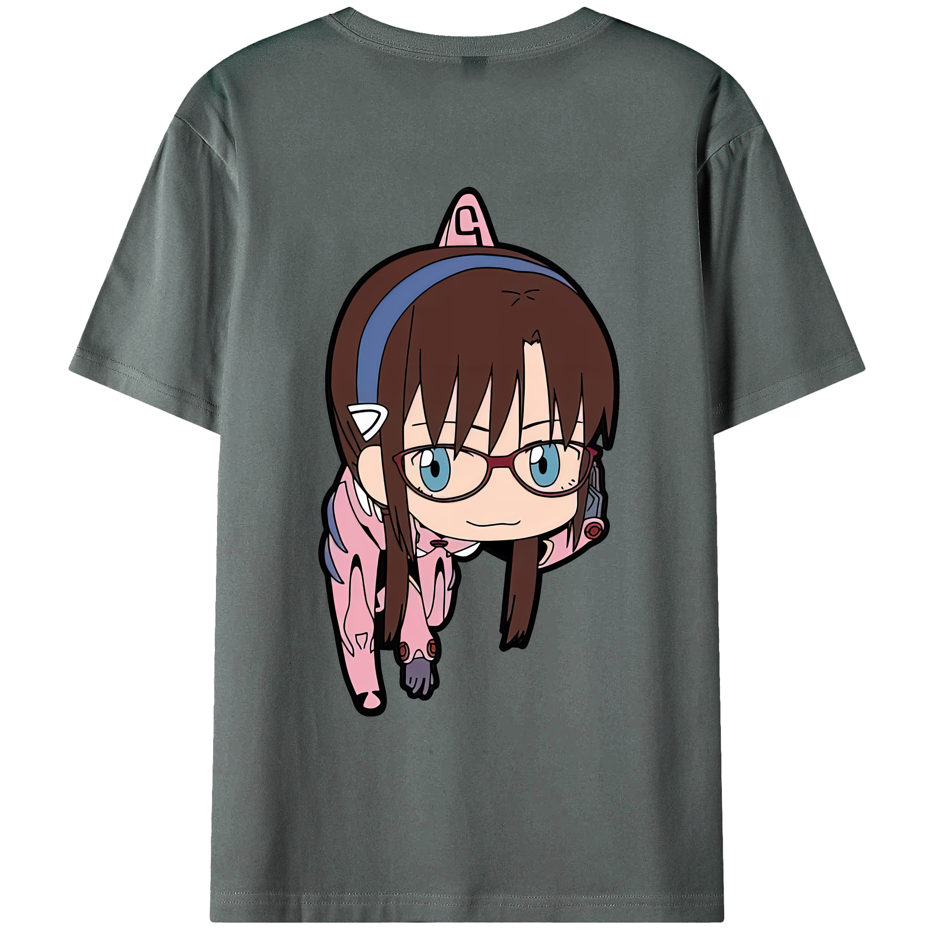 （画像用） EVA 新世紀エヴァンゲリオン 綿100％ メンズ半袖Tシャツ（バックプリント） 通気性